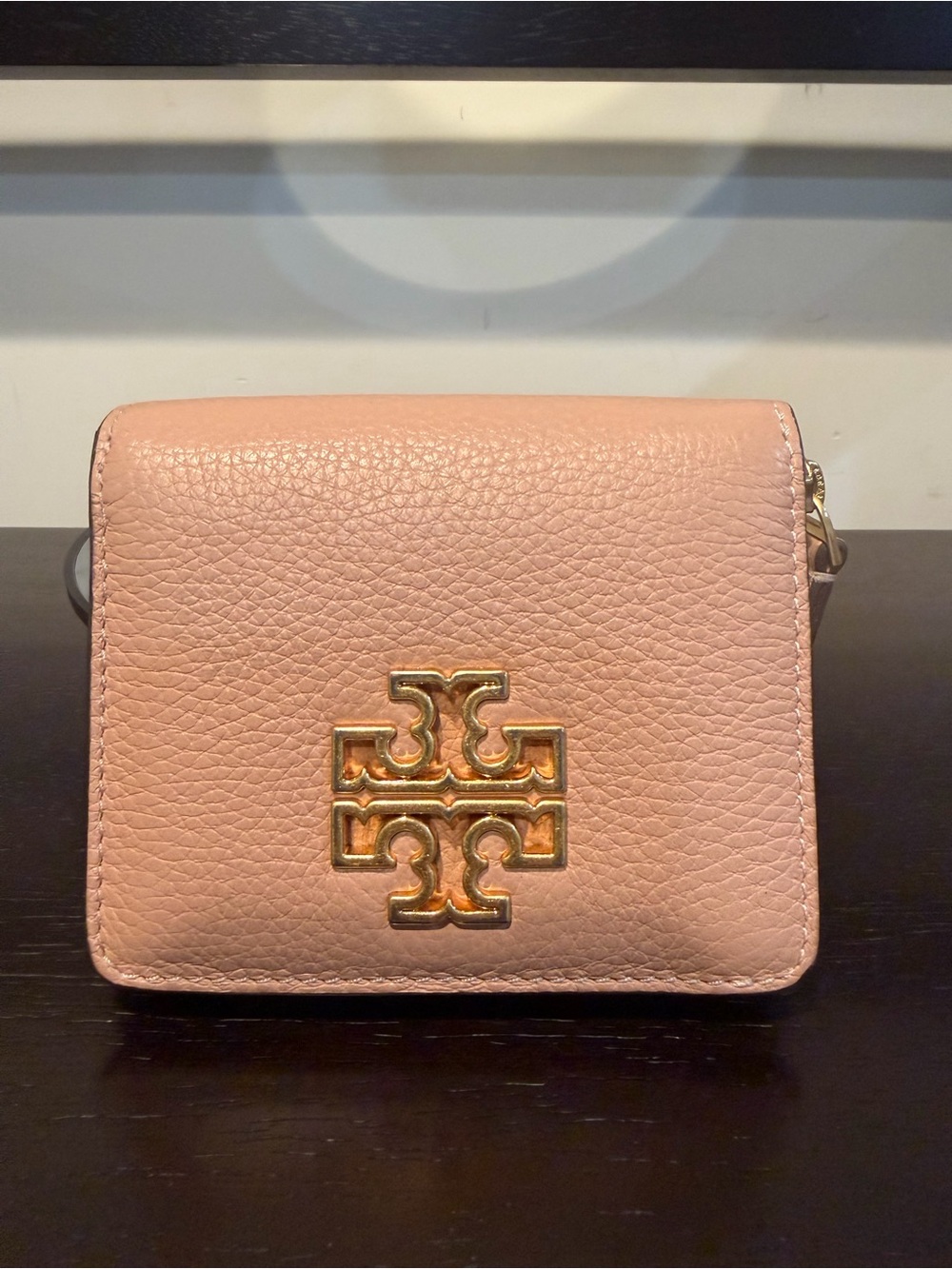 Tory Burch Britten Pebbled Leather Wallet - Picture 3 of 10